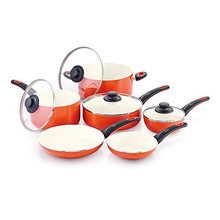 Amazon Vendor 10 Pieces Aluminum Alloy Nonstick Ceramic Cookware Set